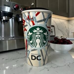 Starbucks Washington DC Street Map Tumbler 12oz EUC